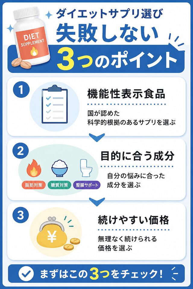 ダイエットサプリは本当に効く？ドラッグストアでも買えるおすすめ
