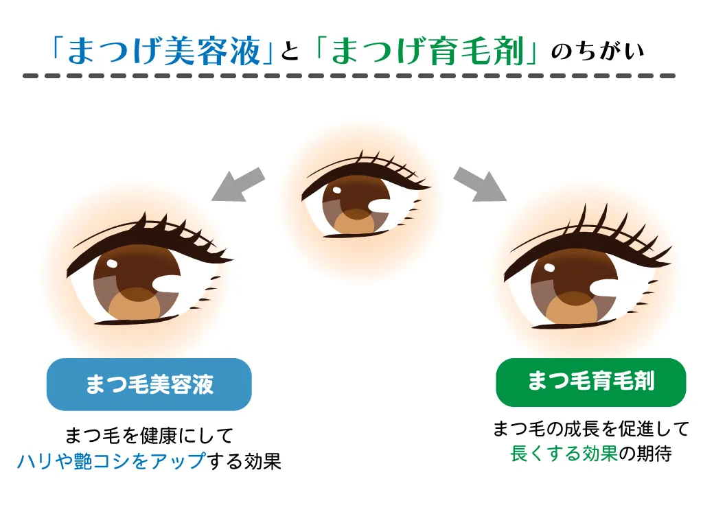 『まつ毛美容液』と『医療用まつ毛育毛剤』の違い