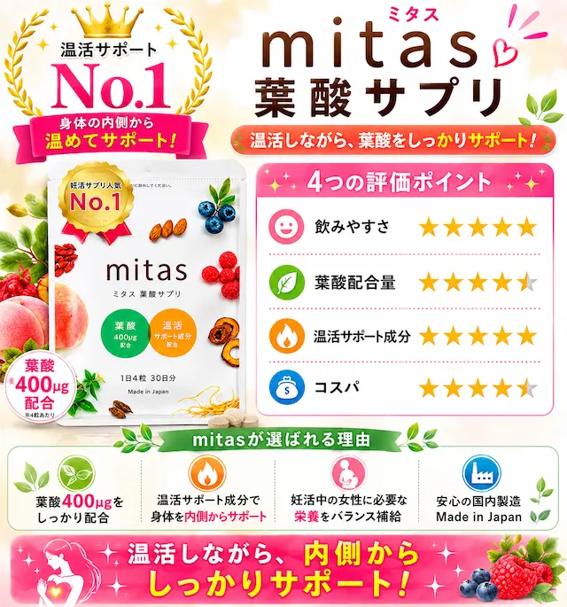 ミタス葉酸サプリ