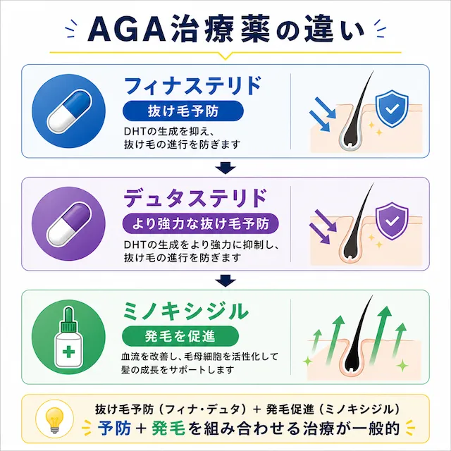 AGA治療薬の比較