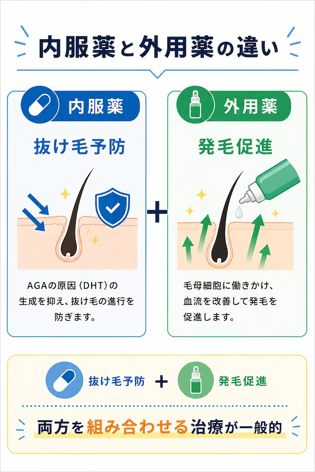 内服薬と外用薬の違い